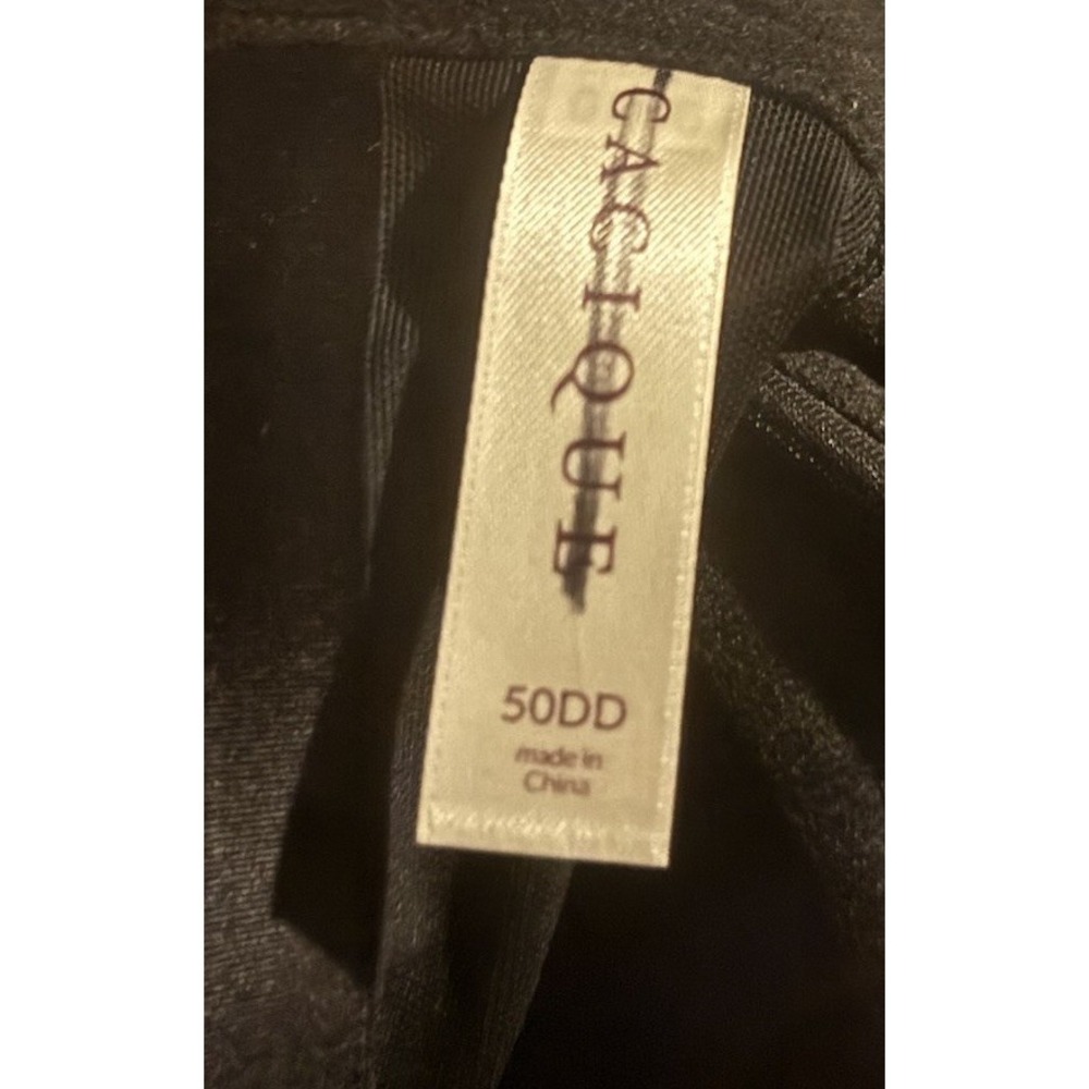 Cacique‎ Satin Full Coverage Underwire Bra  50DD Plus Size Lane Bryant Black - Picture 3 of 3